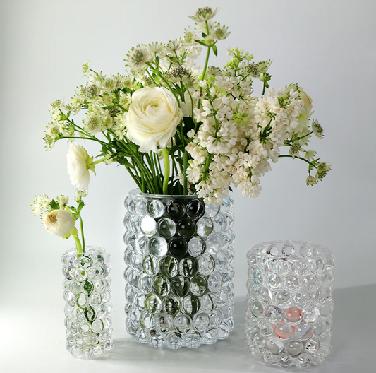 Hurricane boule mini vase clear