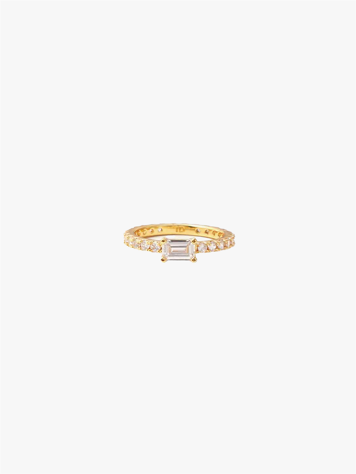 Ultra slim ring white gold