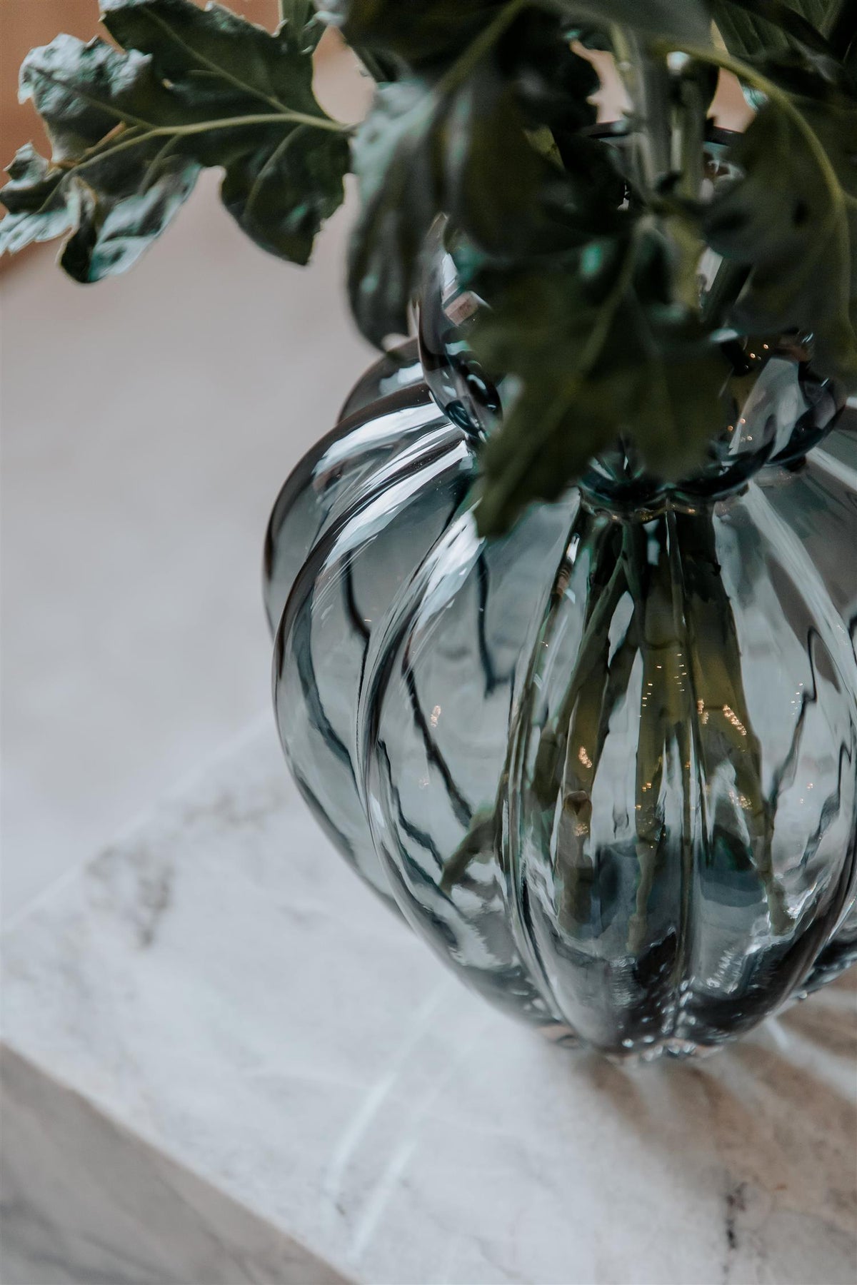 Audrey Vase Large Petrol Blue