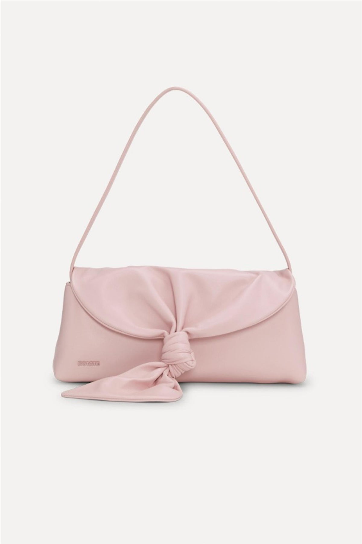 Leather knot scarf bag
