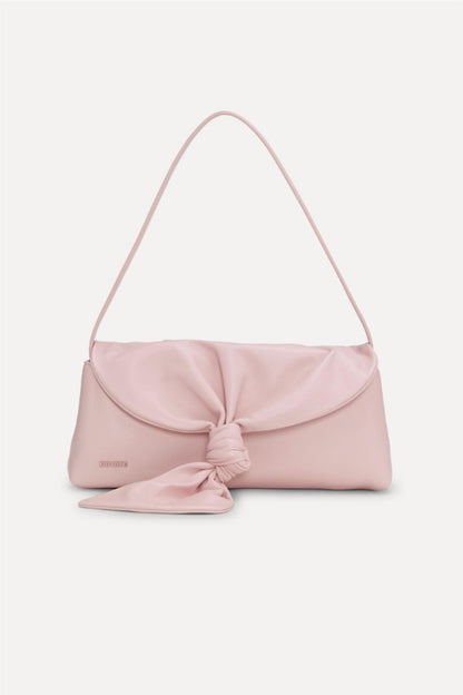 Leather knot scarf bag