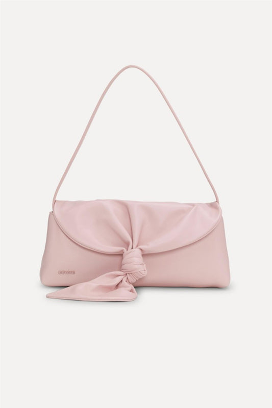 Leather knot scarf bag