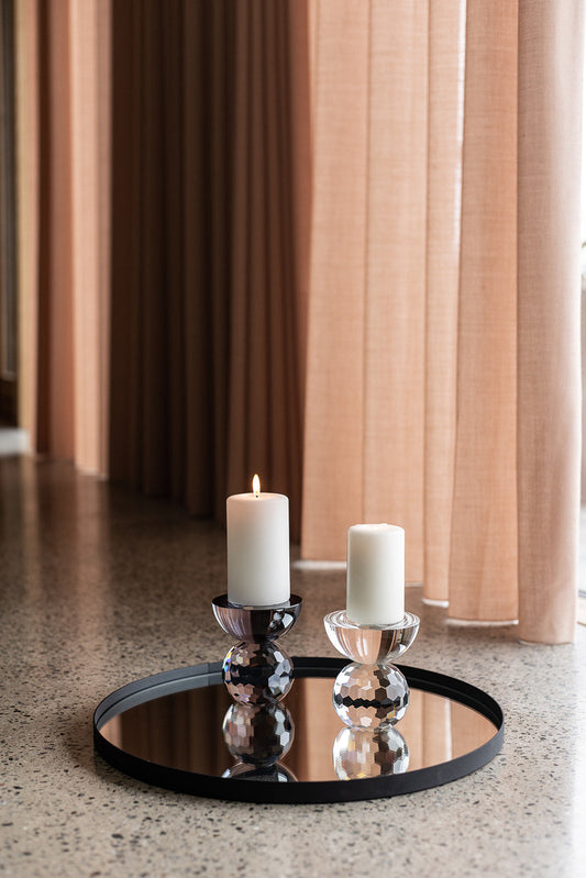 The Round Mirror Tray Bronze