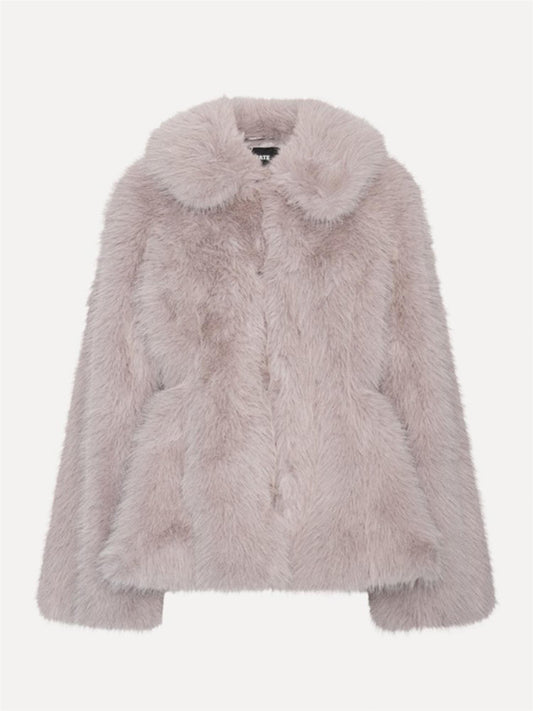 Faux Fur Flared Jacket