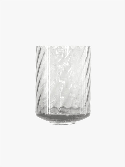 Meadow swirl cylinder vase clear