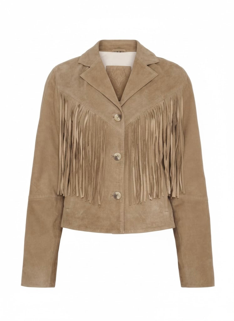 Blazer with fringe