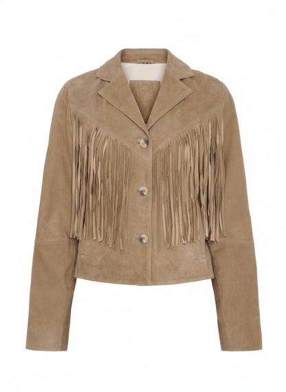 Blazer with fringe
