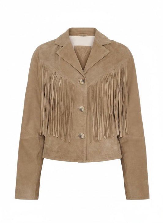 Blazer with fringe
