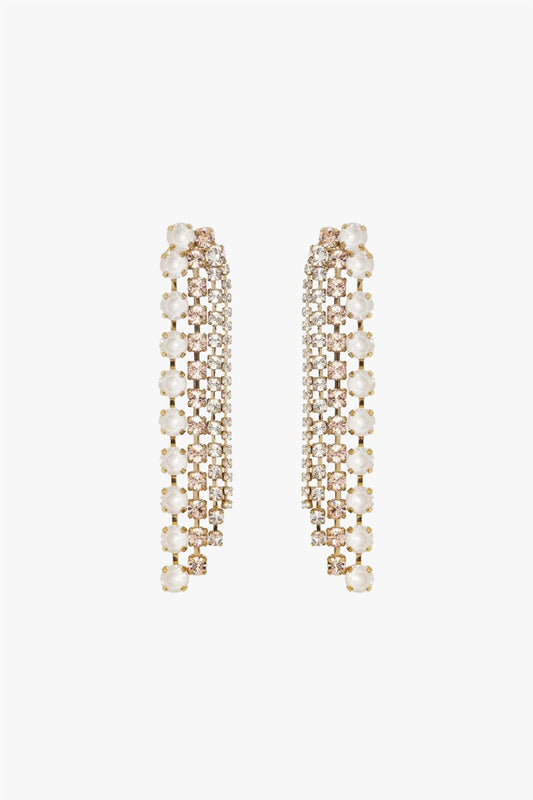 Camilia Earring Gold Electric White Combo