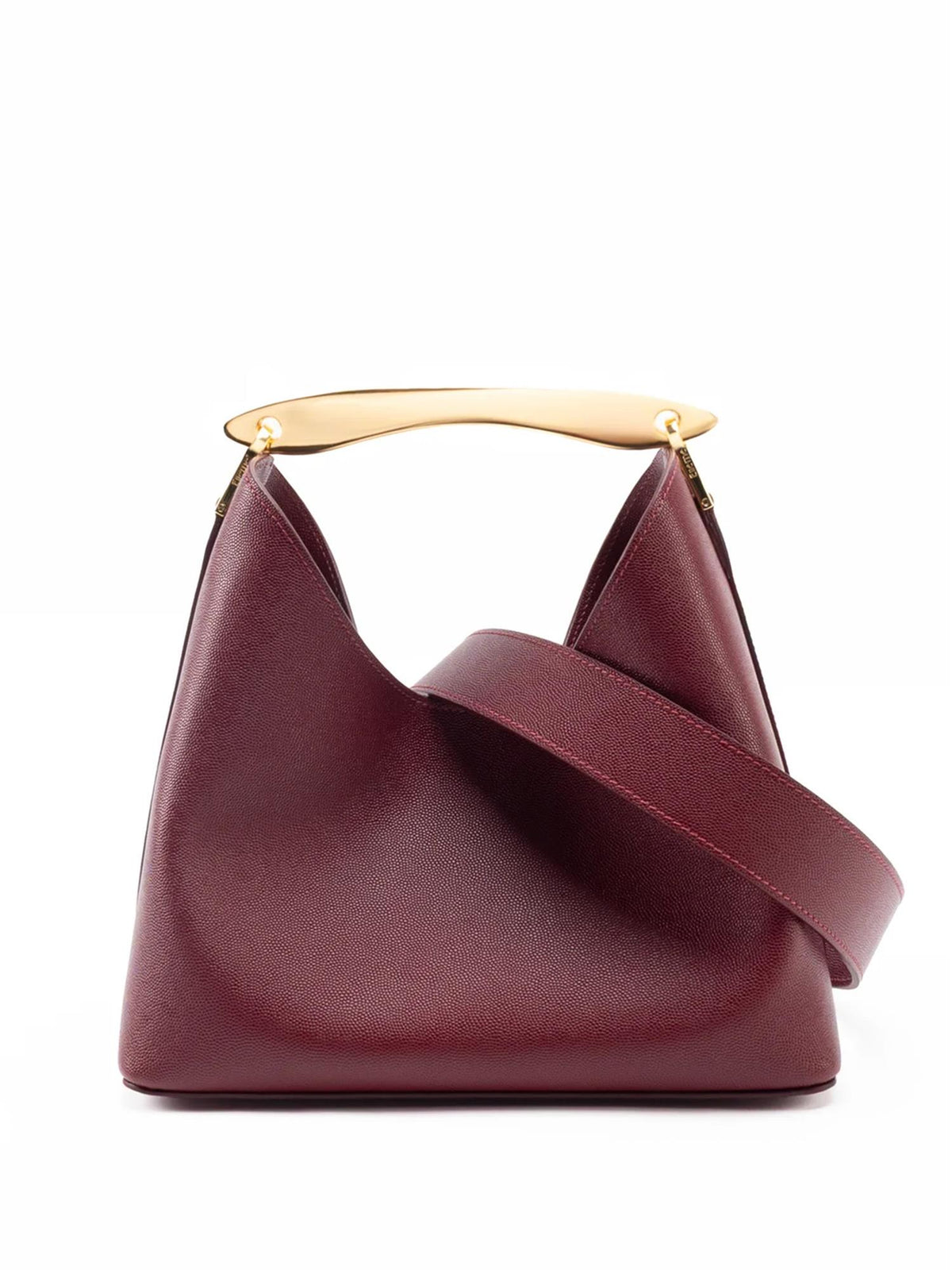 Boomerang caviar leather burgundy