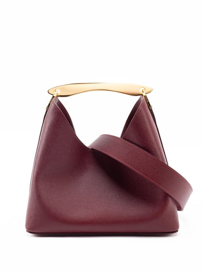 Boomerang caviar leather burgundy