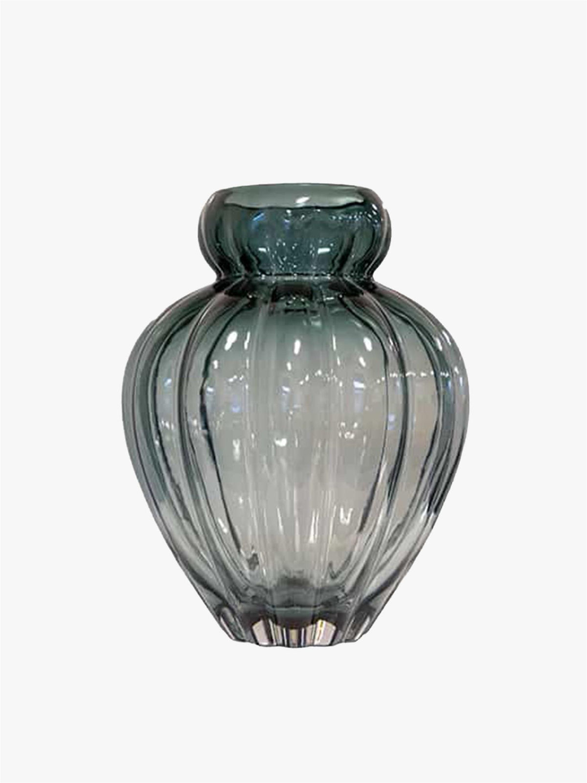 Audrey vase medium petrol blue