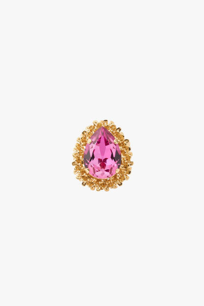 Classic Gemma Ring Gold Dark Rose