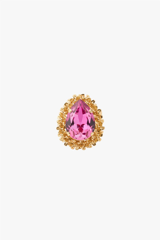 Classic Gemma Ring Gold Dark Rose