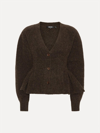 Knit Peplum Cardigan