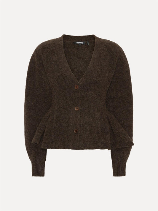 Knit Peplum Cardigan