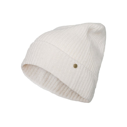 Holly cashmere ribbestrikket lue