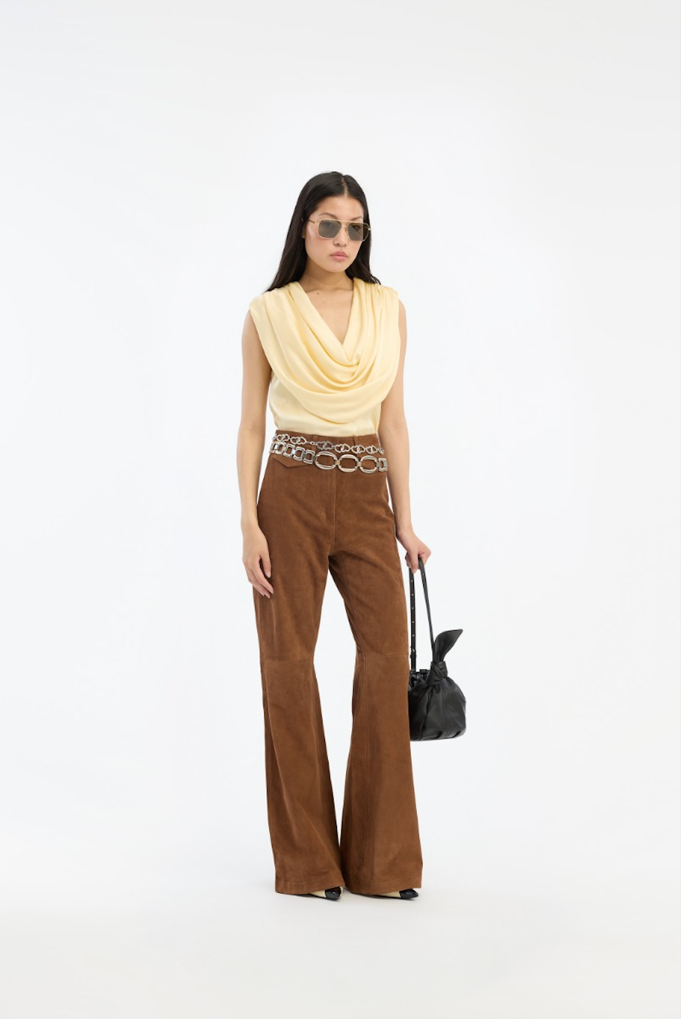 Chiffon waterfall top