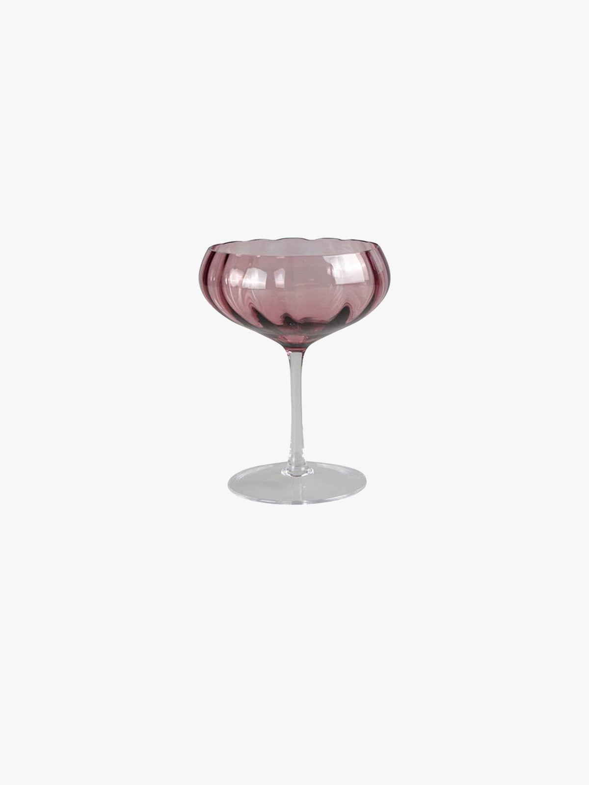Meadow cocktail glass plum