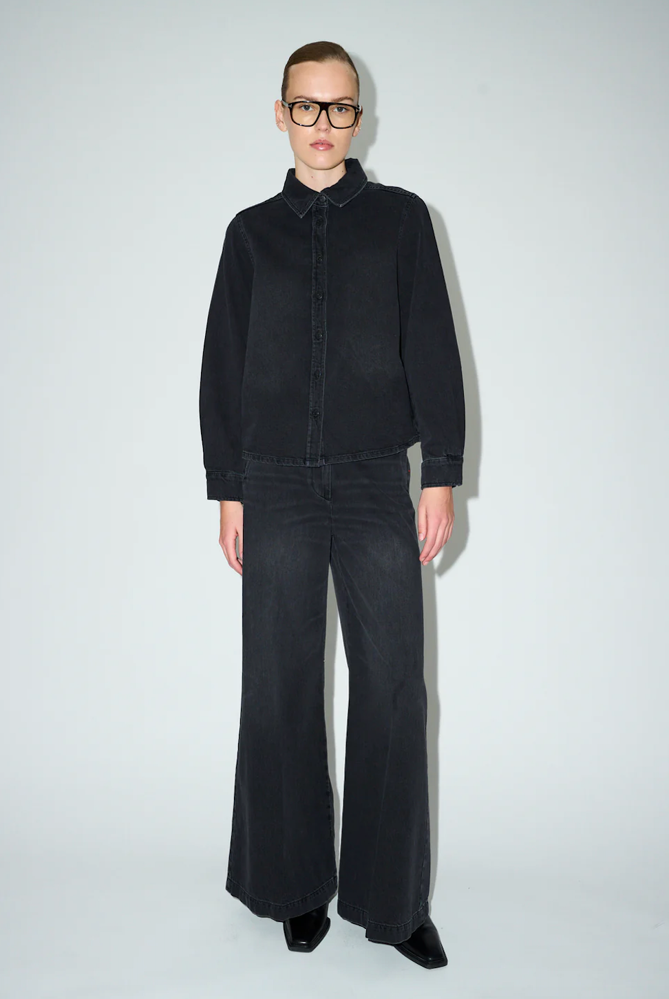 Ellen french jeans wash milano black