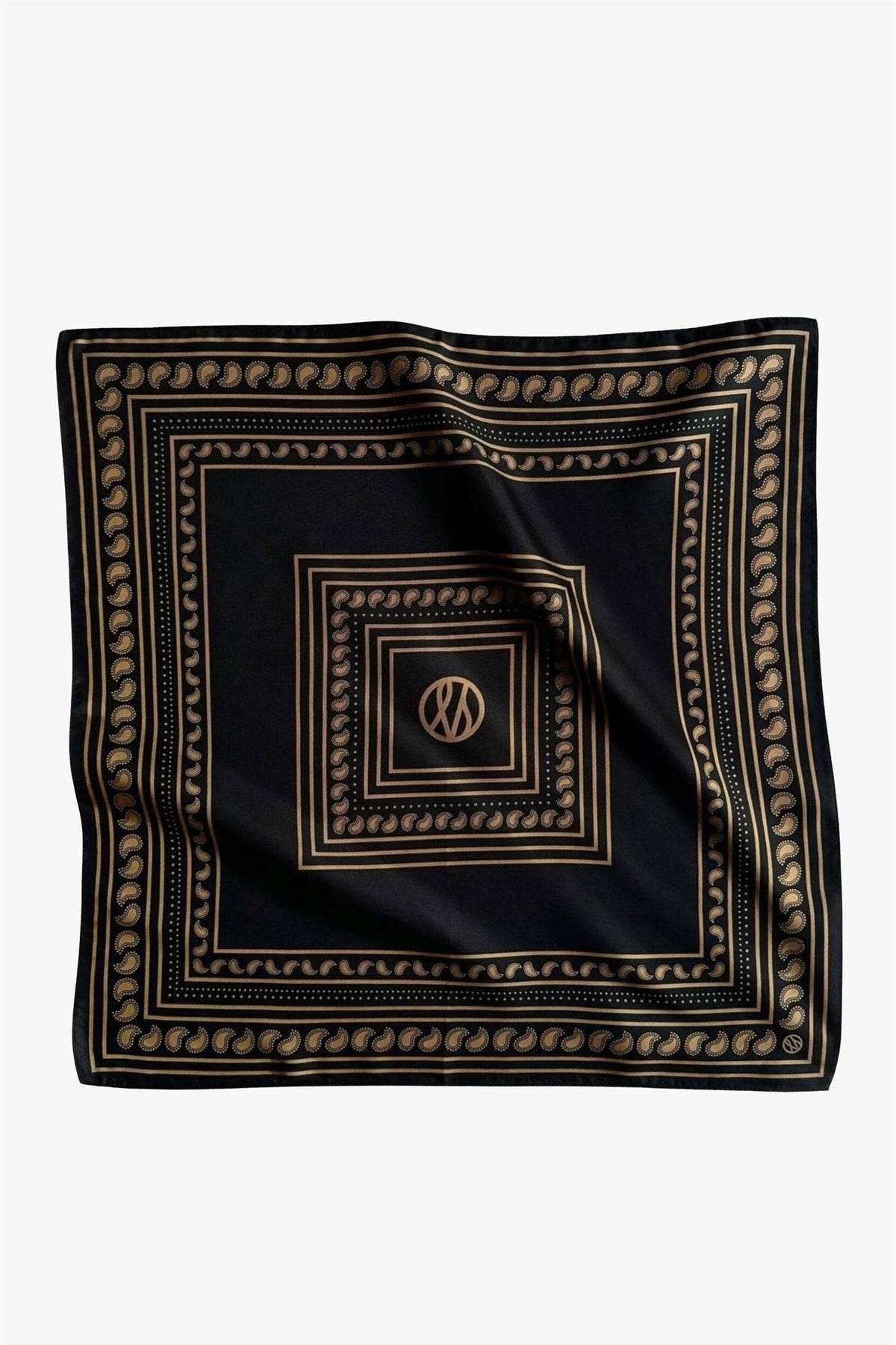 Paisley scarf black