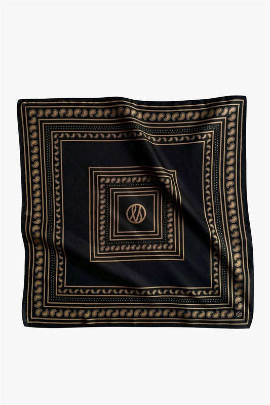 Paisley scarf black