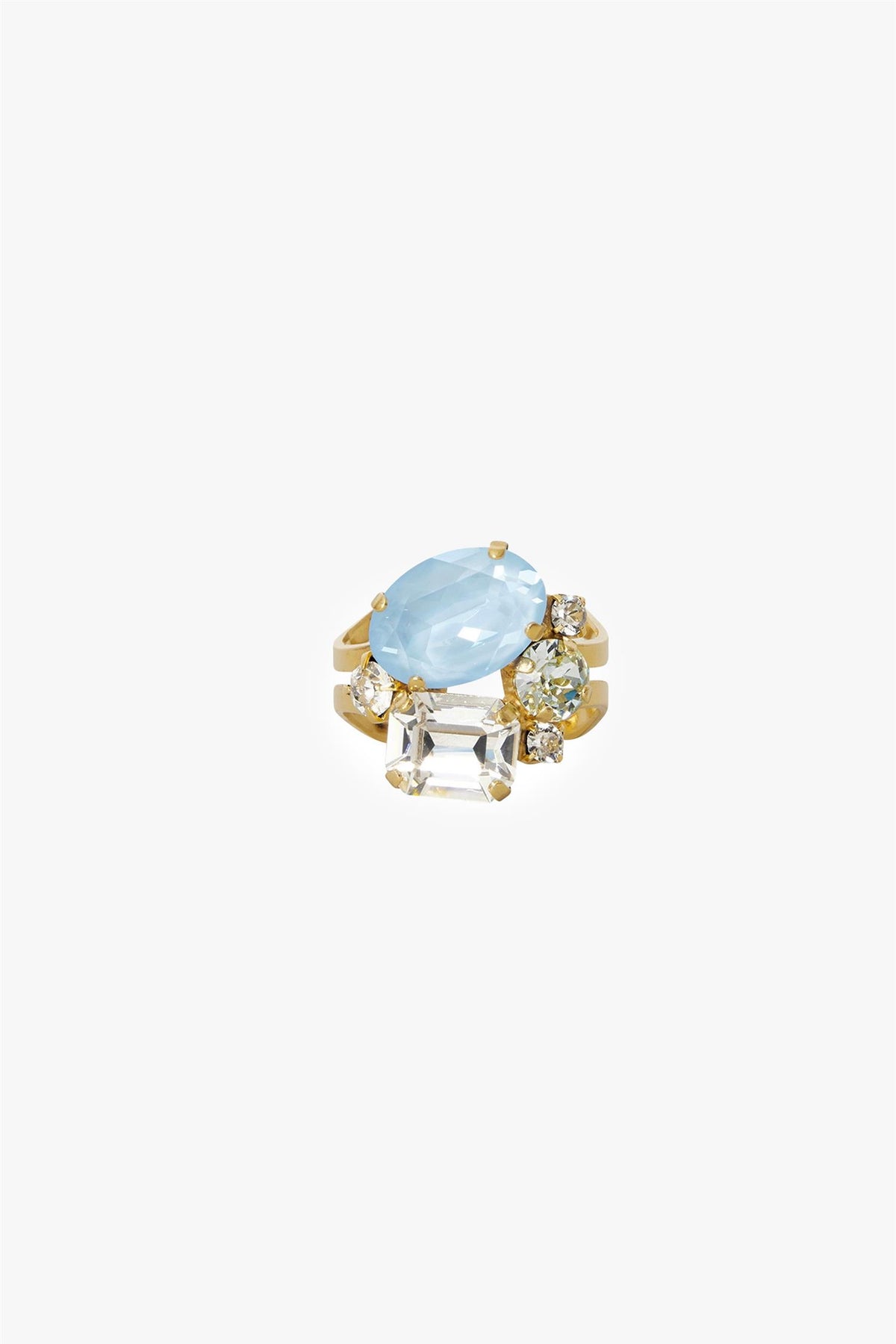 Mini Carolina Ring Gold Sky Combo