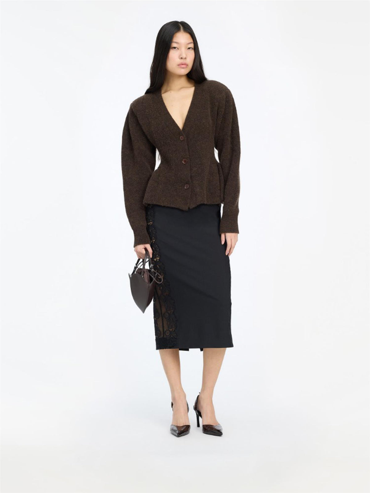 Knit Peplum Cardigan