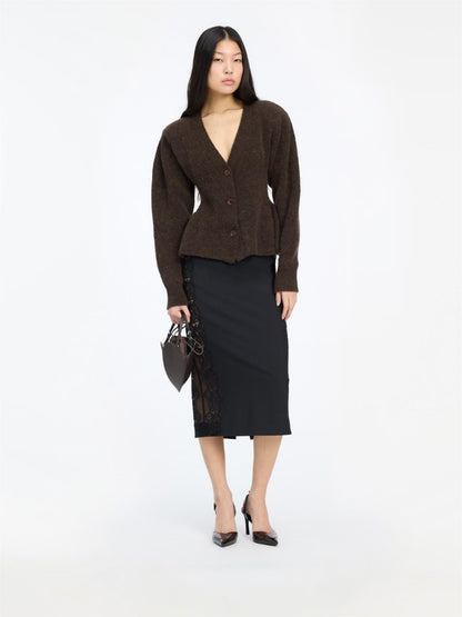 Knit Peplum Cardigan