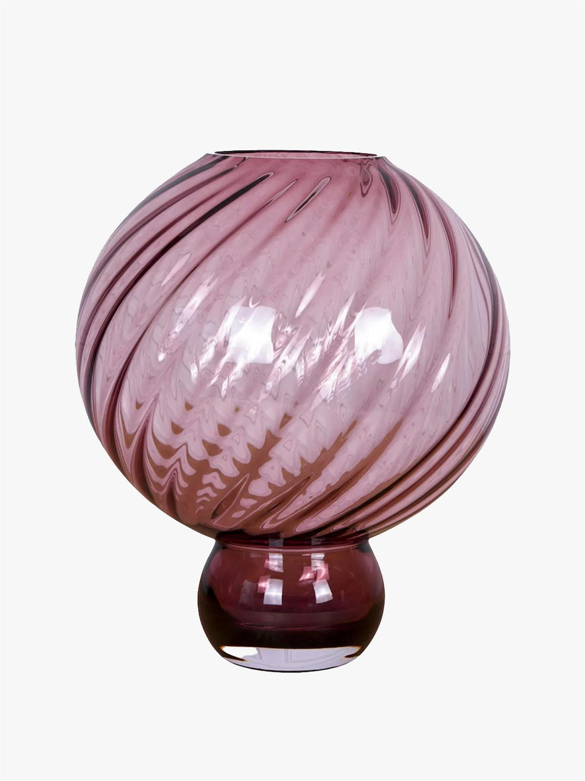 Meadow swirl vase large plum