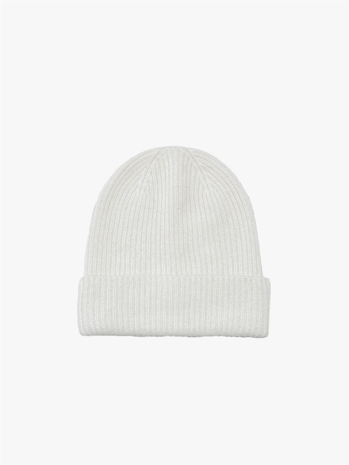 Holly cashmere ribbestrikket lue