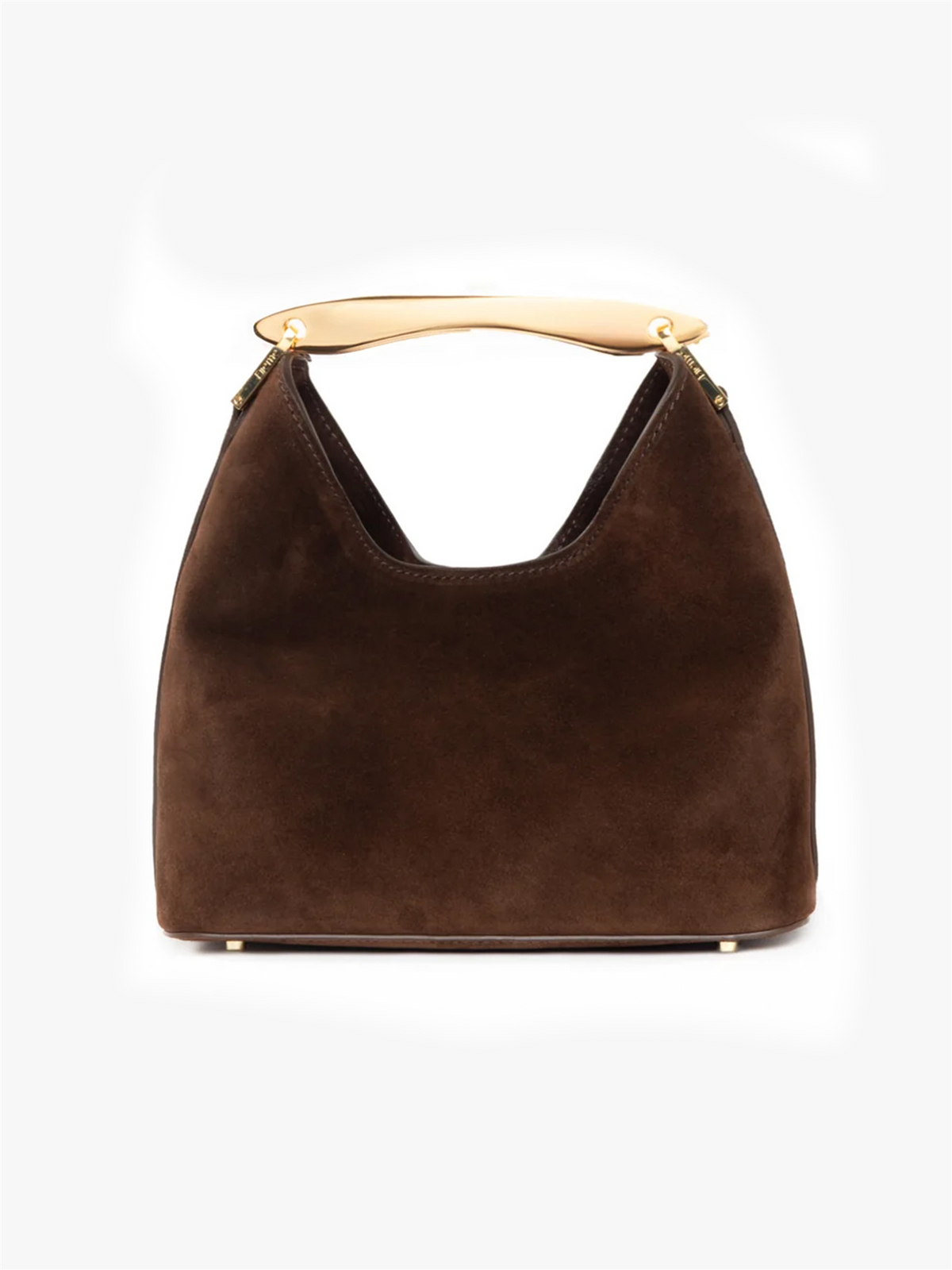 Small Boomerang suede brownie