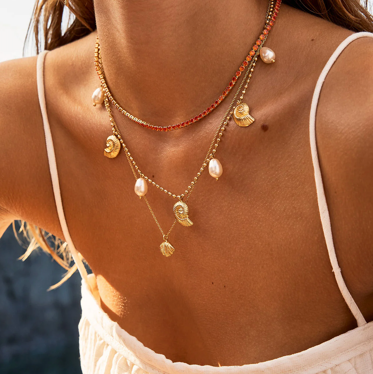 Seadora Necklace Gold