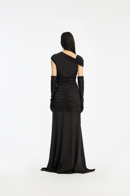 Maxi asymmetric dress
