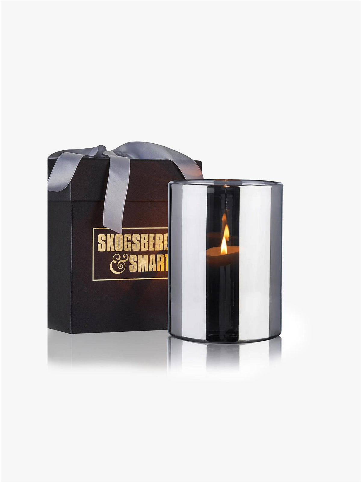 Hurricane Lamp Medium Silver