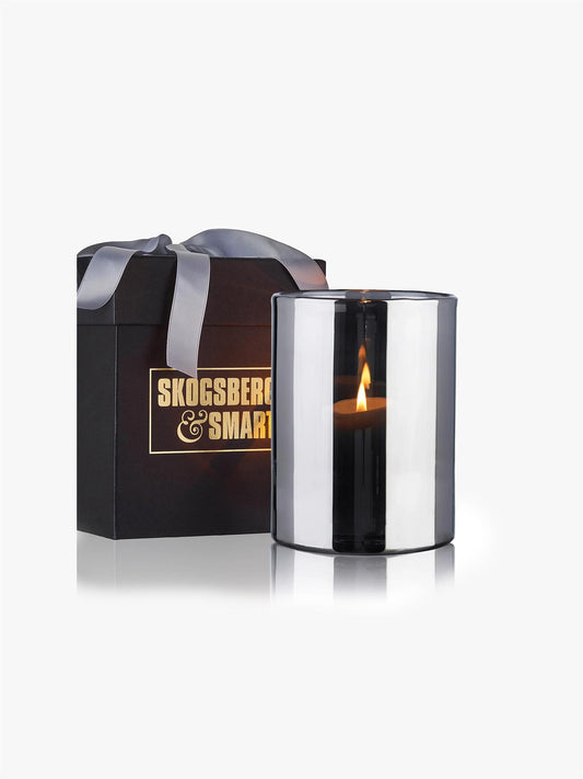 Hurricane Lamp Medium Silver