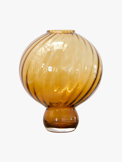 Meadow swirl vase large amber