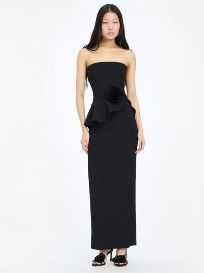 Flower Strapless Dress