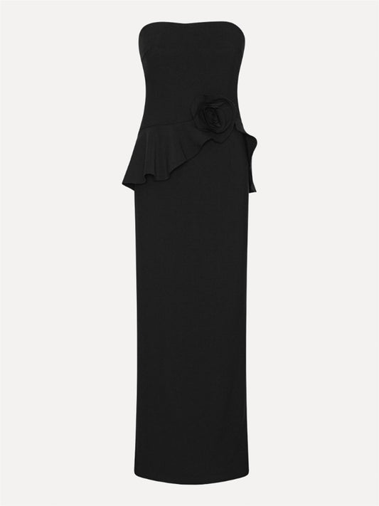 Flower Strapless Dress