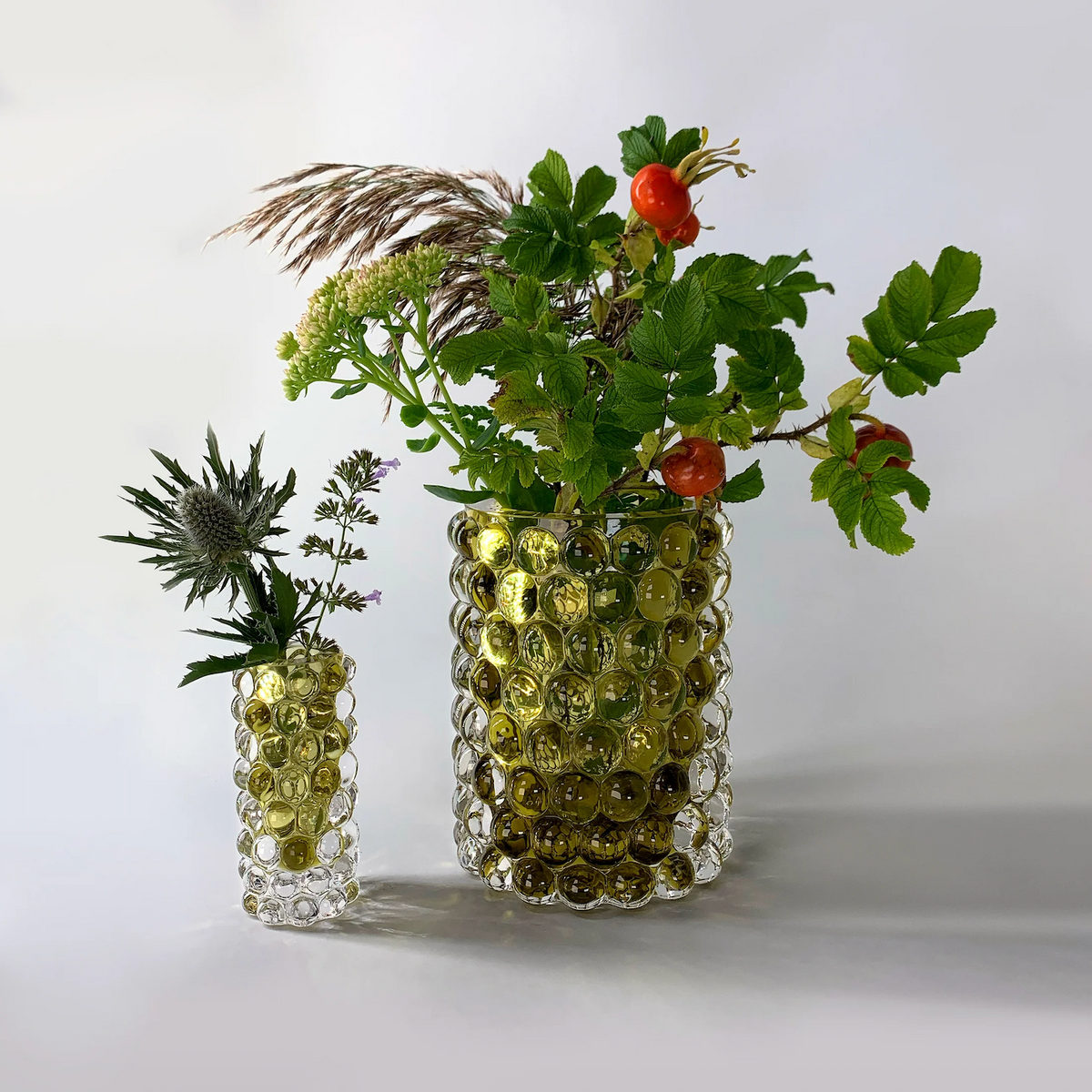 Hurricane  boule mini vase olive