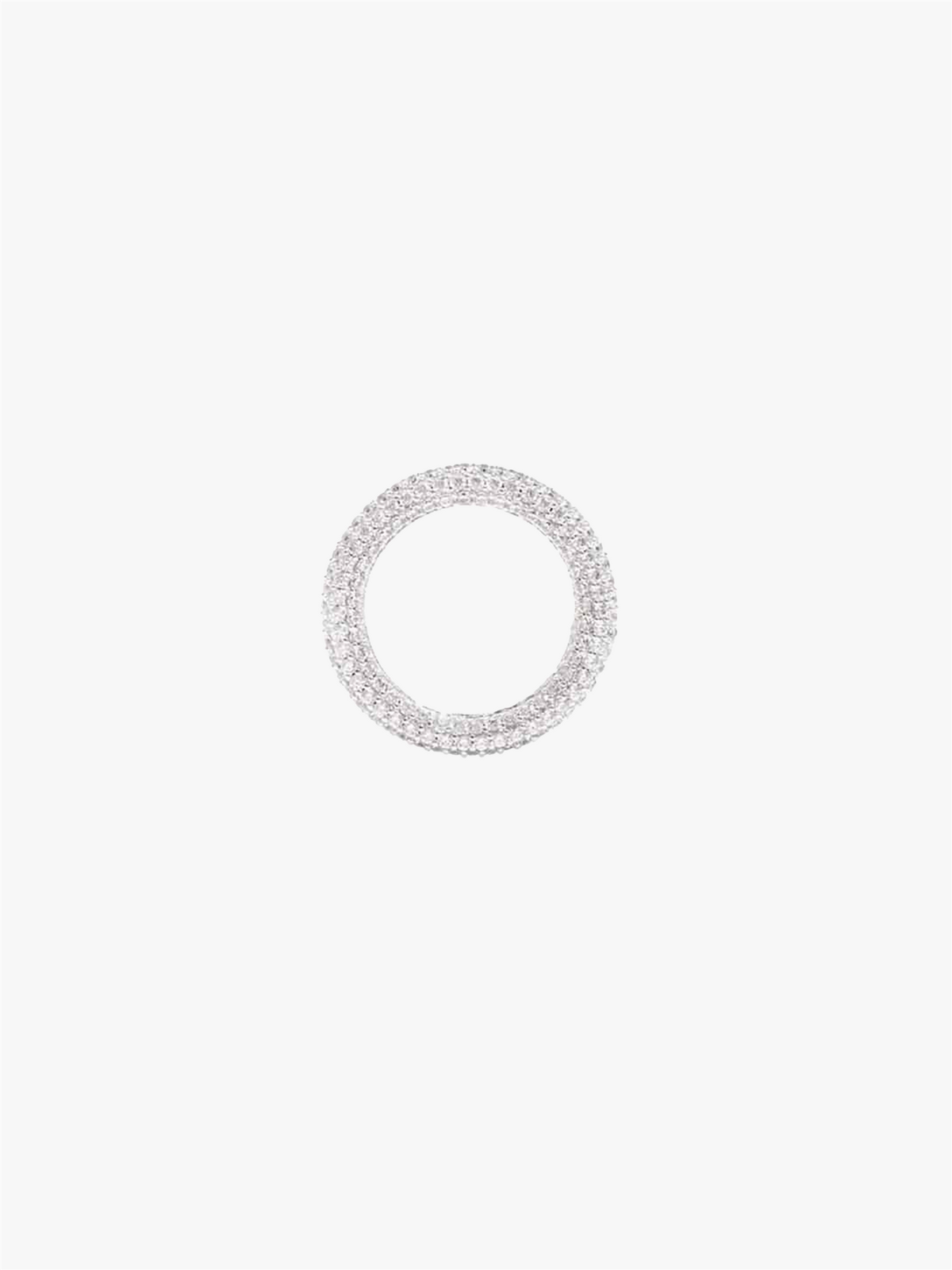 Colorful ring white silver