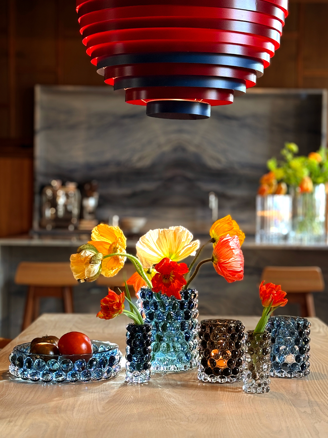 Hurricane  boule mini vase tobacco