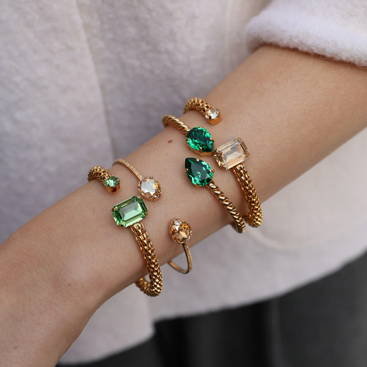 Daria Bracelet Gold Peridot Chrysolite