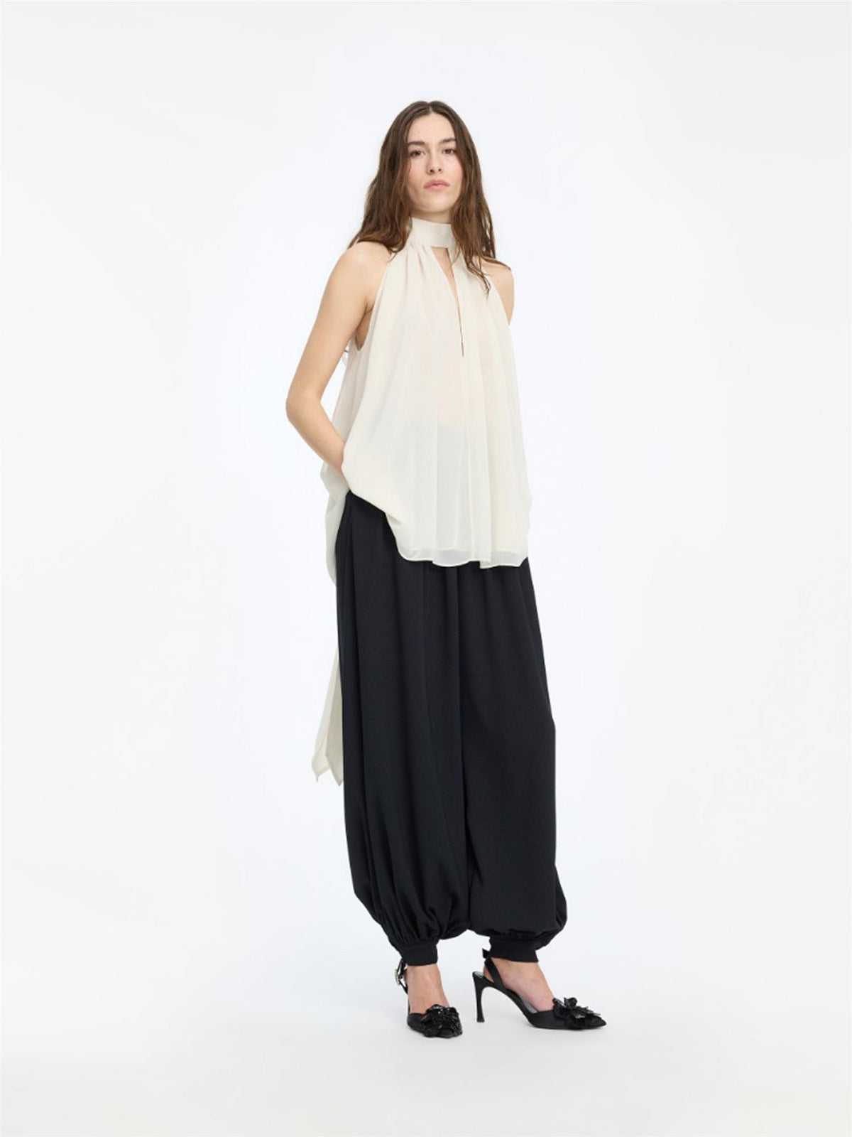 Halterneck Bow Top