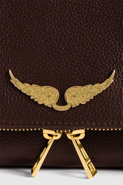 Rock Grained Leather clutch