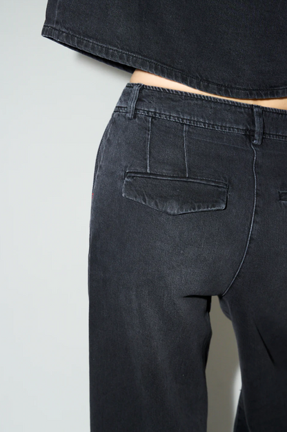 Ellen french jeans wash milano black