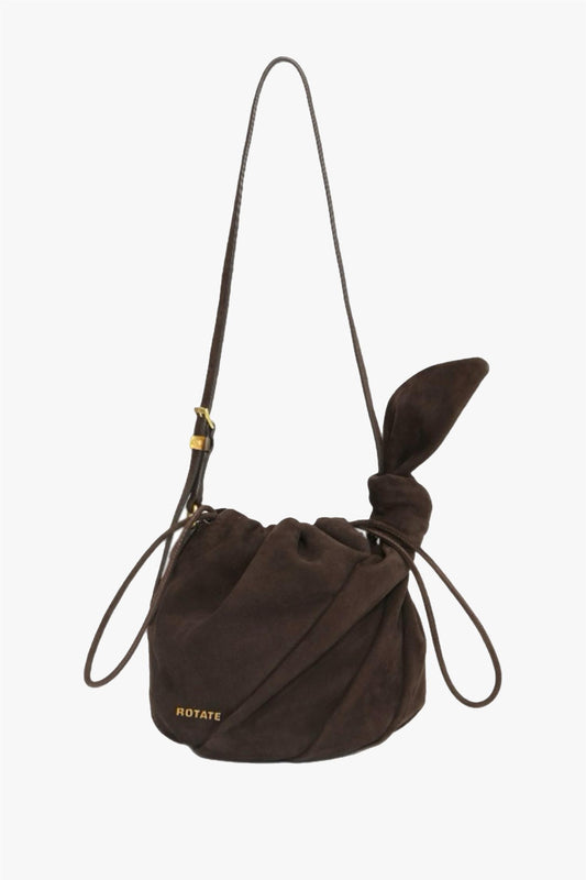 Suede bon bon bag