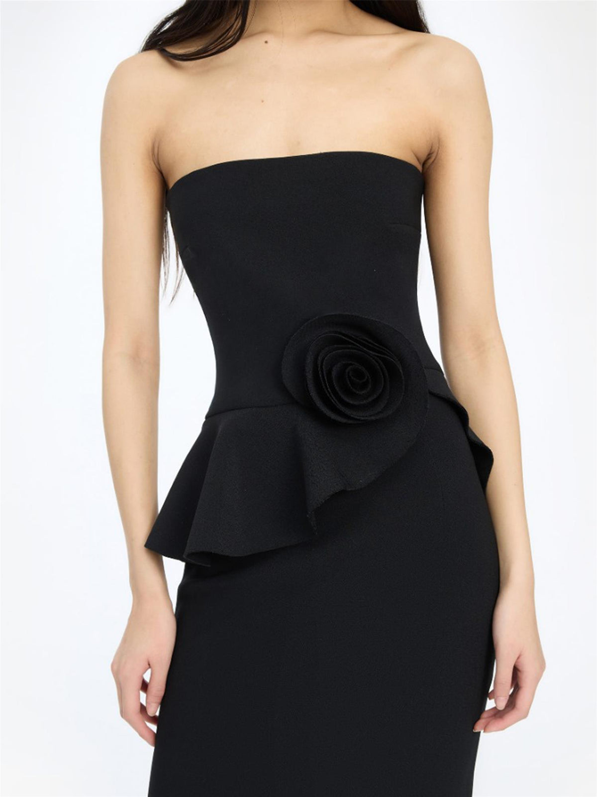 Flower Strapless Dress