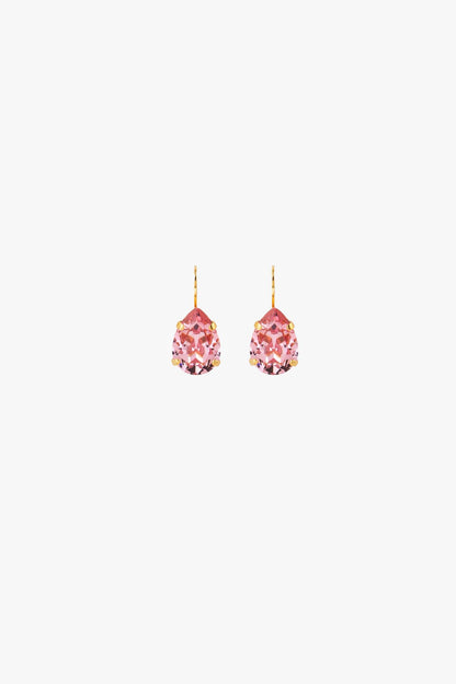 Mini Drop Clasp Earring Gold Light Rose