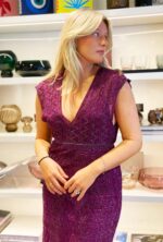 Purple lurex kjole - Bilde 5